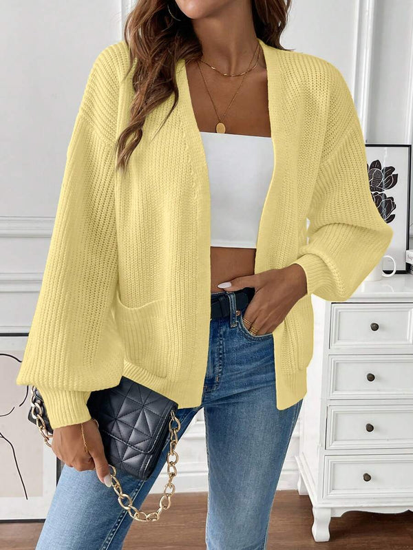 Adalyn | Open Front Cropped Cardigan with Pockets, Cozy Everyday Layer oaklynwear
