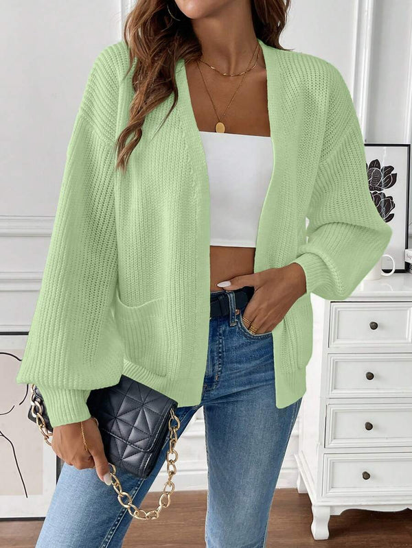Adalyn | Open Front Cropped Cardigan with Pockets, Cozy Everyday Layer oaklynwear