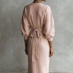 Nia V-Neck Batwing Sleeve Wrap Maxi Dress - view 4