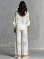 Bridie Butterfly Kimono Blouse & Trousers Set - view 2