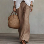 Katie Off-Shoulder Blouse and Wide-Leg Trousers Set - view 4