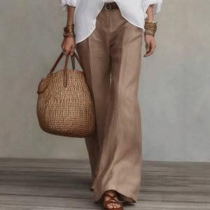 Katie | Off-Shoulder Blouse and Wide-Leg Pants Set