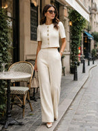 Clementine Cropped Jacket & Wide Leg Trousers Set - view 3