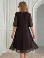 Suki Pleated Cape Dress - view 2