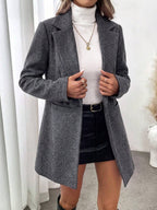 Nora Single Button Lapel Blazer with Front Pockets - view 3