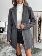 Nora Single Button Lapel Blazer with Front Pockets - view 4
