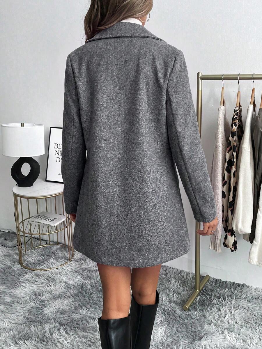 Nora Single Button Lapel Blazer with Front Pockets - view 2