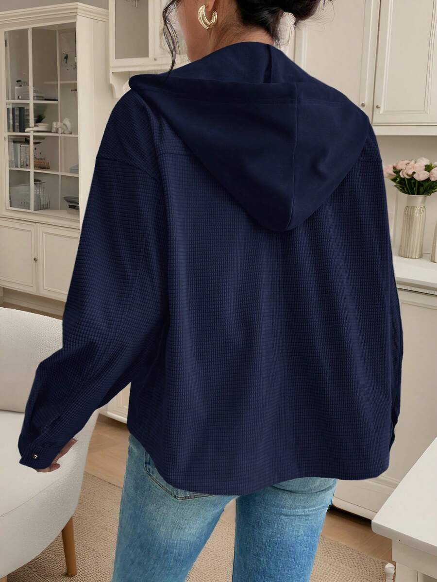 Posy Hooded Drop Shoulder Corduroy Jacket - view 19