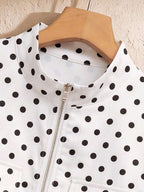 Hettie Stand Collar Drawstring Short Jacket - view 96