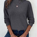 Sophie Ribbed Long Sleeve Top - view 23