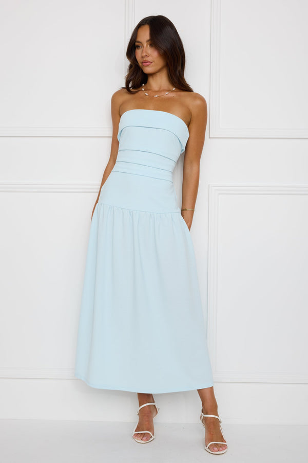 Posy Strapless Midi Dress