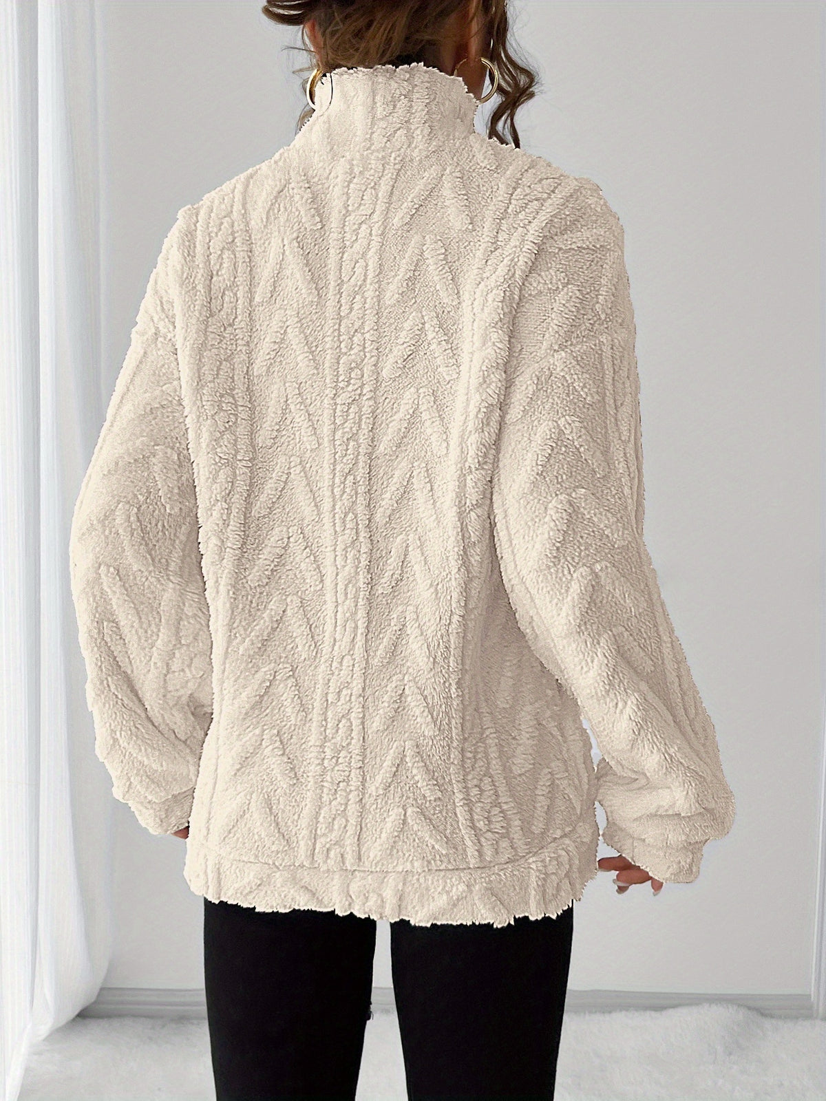 Ruby Zip Neck Fleece Sweatshirt - view 6