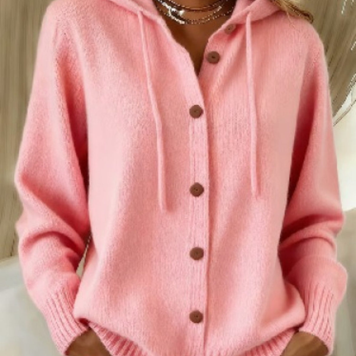 Willow Hooded Button Up Cardigan - view 12