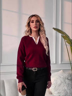 Maya Lace Collar Drop Shoulder Jumper - view 12