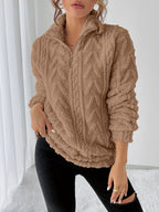 Ruby Zip Neck Fleece Sweatshirt - view 3