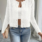 Bonnie Open Knit Button Cardigan - view 12