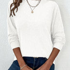 Sophie Ribbed Long Sleeve Top - view 19