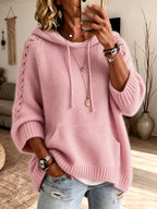 Ada Fluffy Hooded Pullover Jumper - view 6