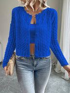 Bonnie Open Knit Button Cardigan - view 3