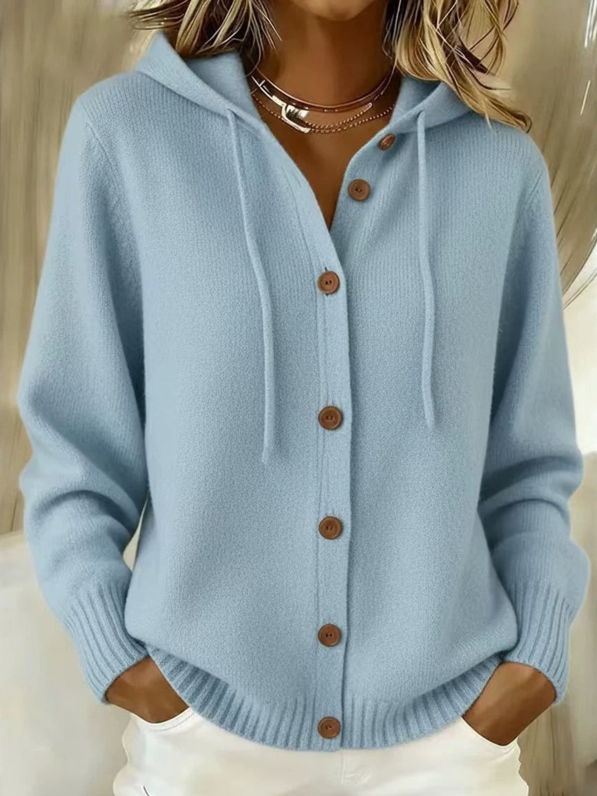 Willow Hooded Button Up Cardigan - view 6