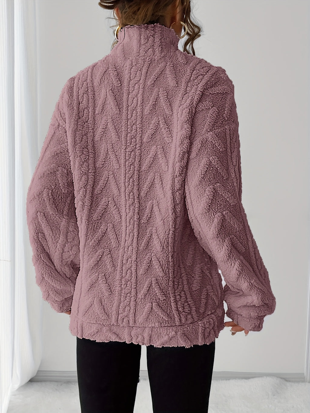 Ruby Zip Neck Fleece Sweatshirt - view 10