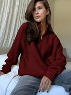 Amelia Half Zip Cable Knit Jumper - view 9