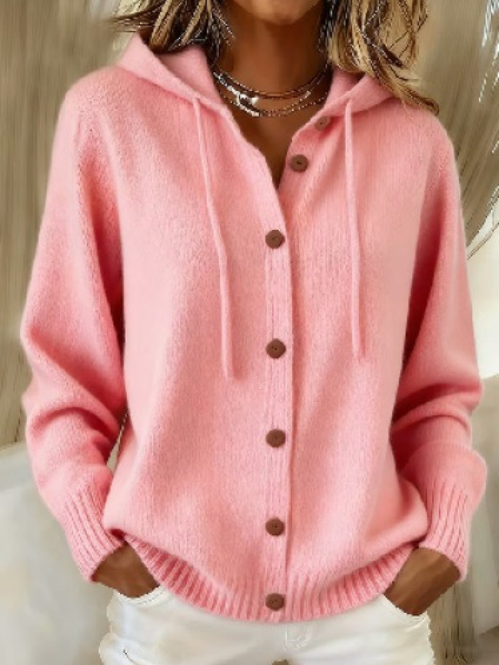 Willow Hooded Button Up Cardigan - view 4
