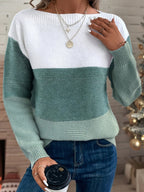 Freya Colour Block Drop Shoulder Jumper - front view