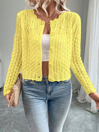 Bonnie Open Knit Button Cardigan - view 6