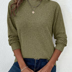 Sophie Ribbed Long Sleeve Top - view 21