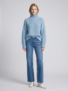 Imogen | Turtleneck Loose Knit Jumper, Cosy Boho Winter Knit oaklynwear