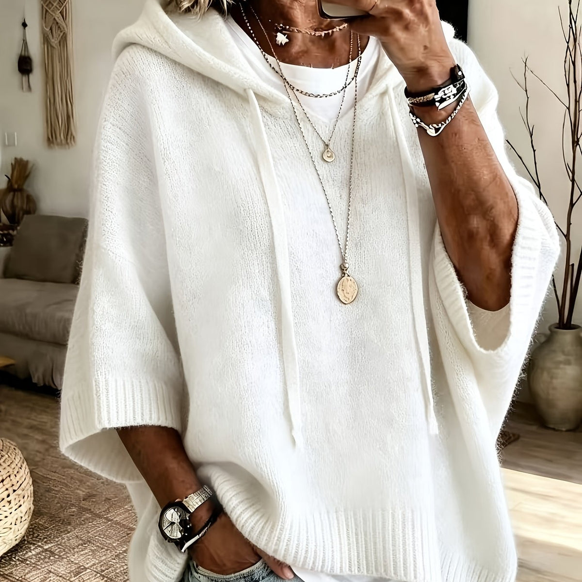 Nancy Drawstring Hooded Sweatshirt - view 16