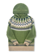 Poppy Hooded Jacquard Knit Jumper - view 9