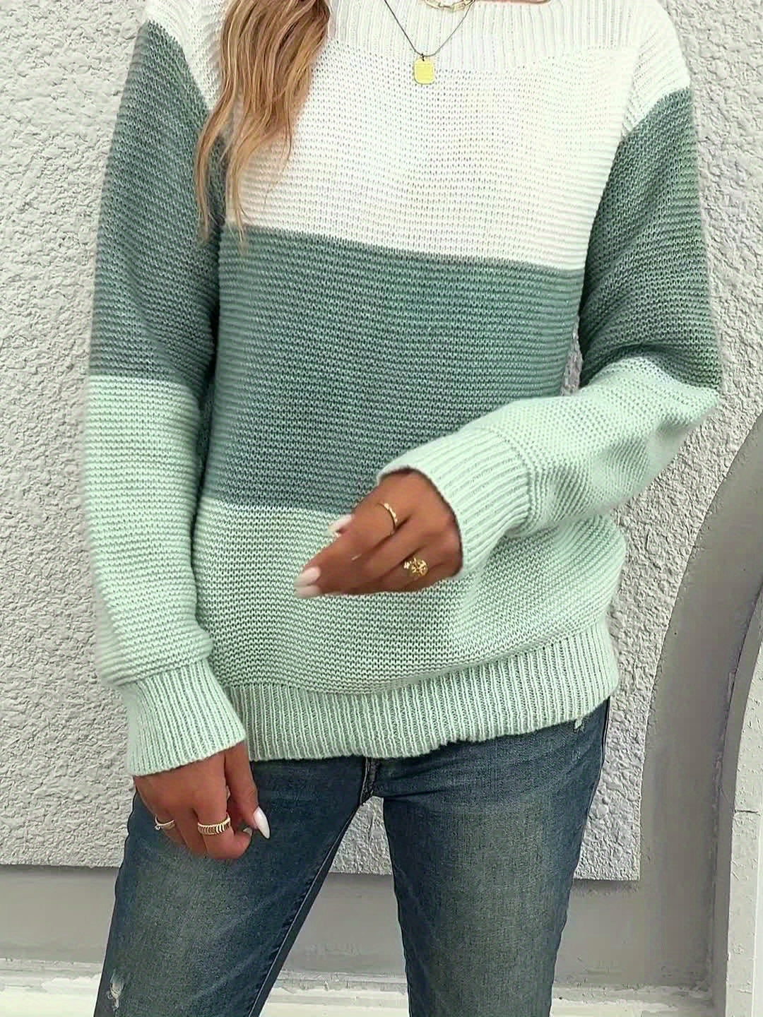 Freya Colour Block Drop Shoulder Jumper - view 12