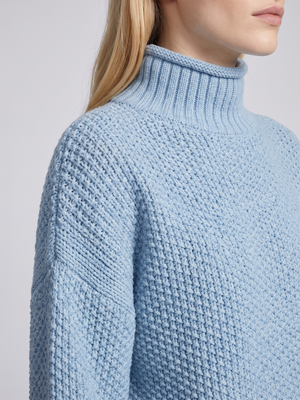 Imogen | Turtleneck Loose Knit Jumper, Cosy Boho Winter Knit oaklynwear