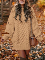 Rosie Crew Neck Knitted Midi Dress - view 2