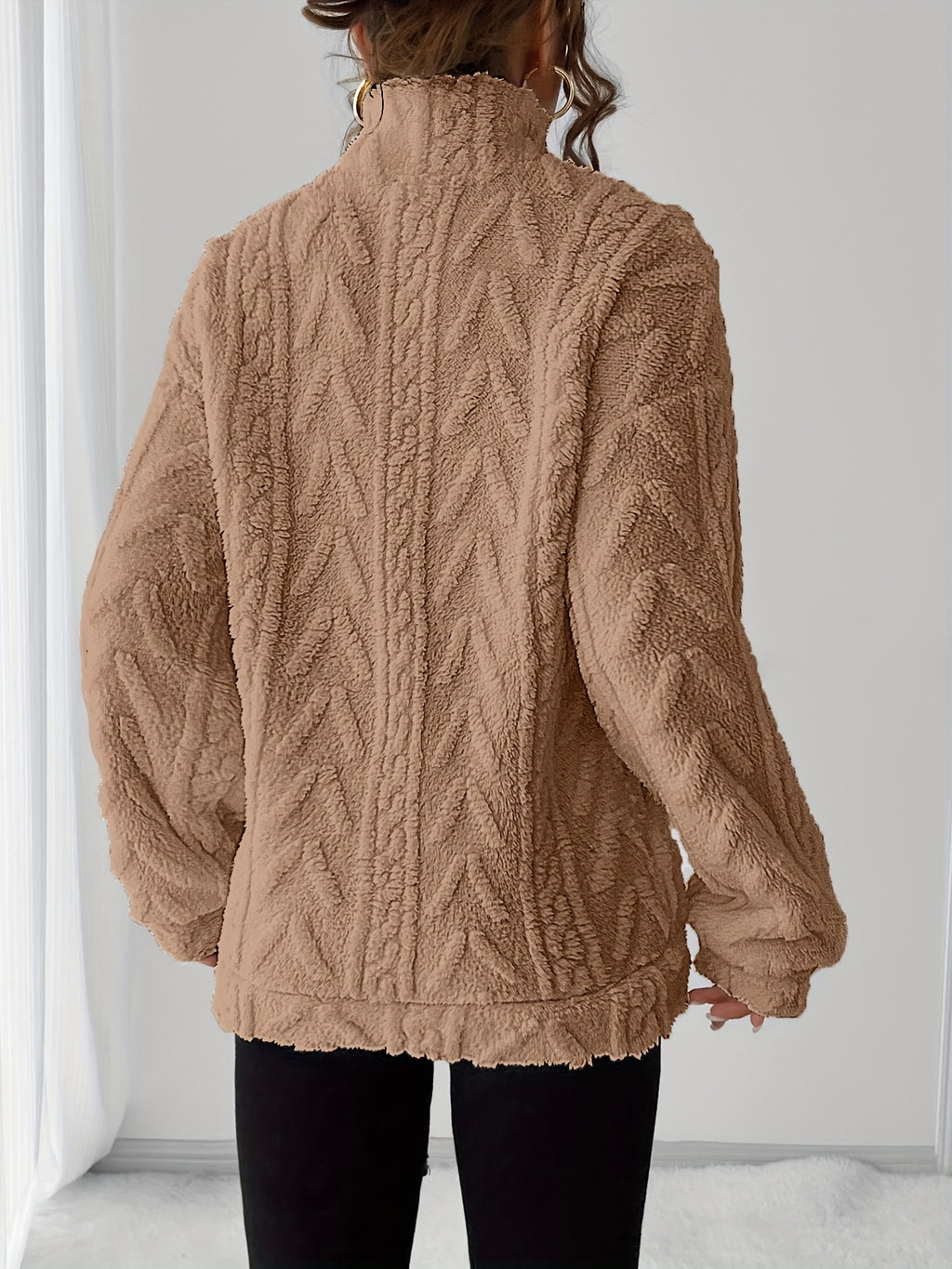 Ruby Zip Neck Fleece Sweatshirt - view 7