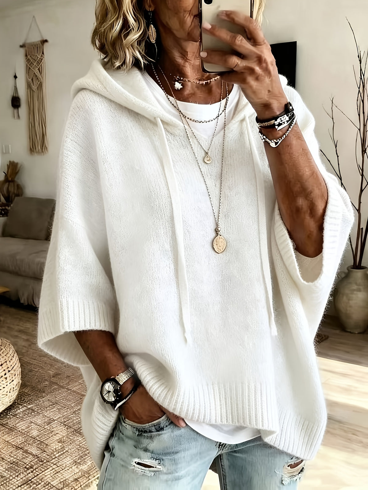 Nancy Drawstring Hooded Sweatshirt - view 4