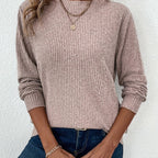 Sophie Ribbed Long Sleeve Top - view 12