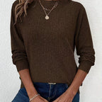 Sophie Ribbed Long Sleeve Top - view 14