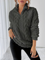 Ruby Zip Neck Fleece Sweatshirt - view 4