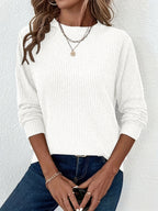 Sophie Ribbed Long Sleeve Top - view 2