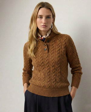 Arden Button-Up Cashmere Jumper oaklynwear