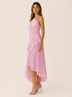 Luna Halter Neck Ruffle Maxi Dress - view 2