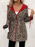 Wren Drawstring Waist Hooded Jacket - front view