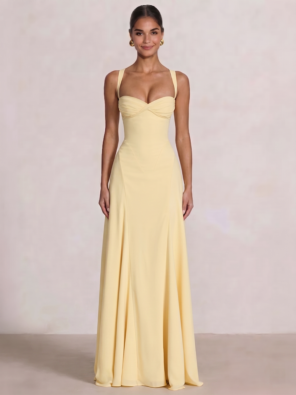 Marguerite Chiffon Floor-Length Gown