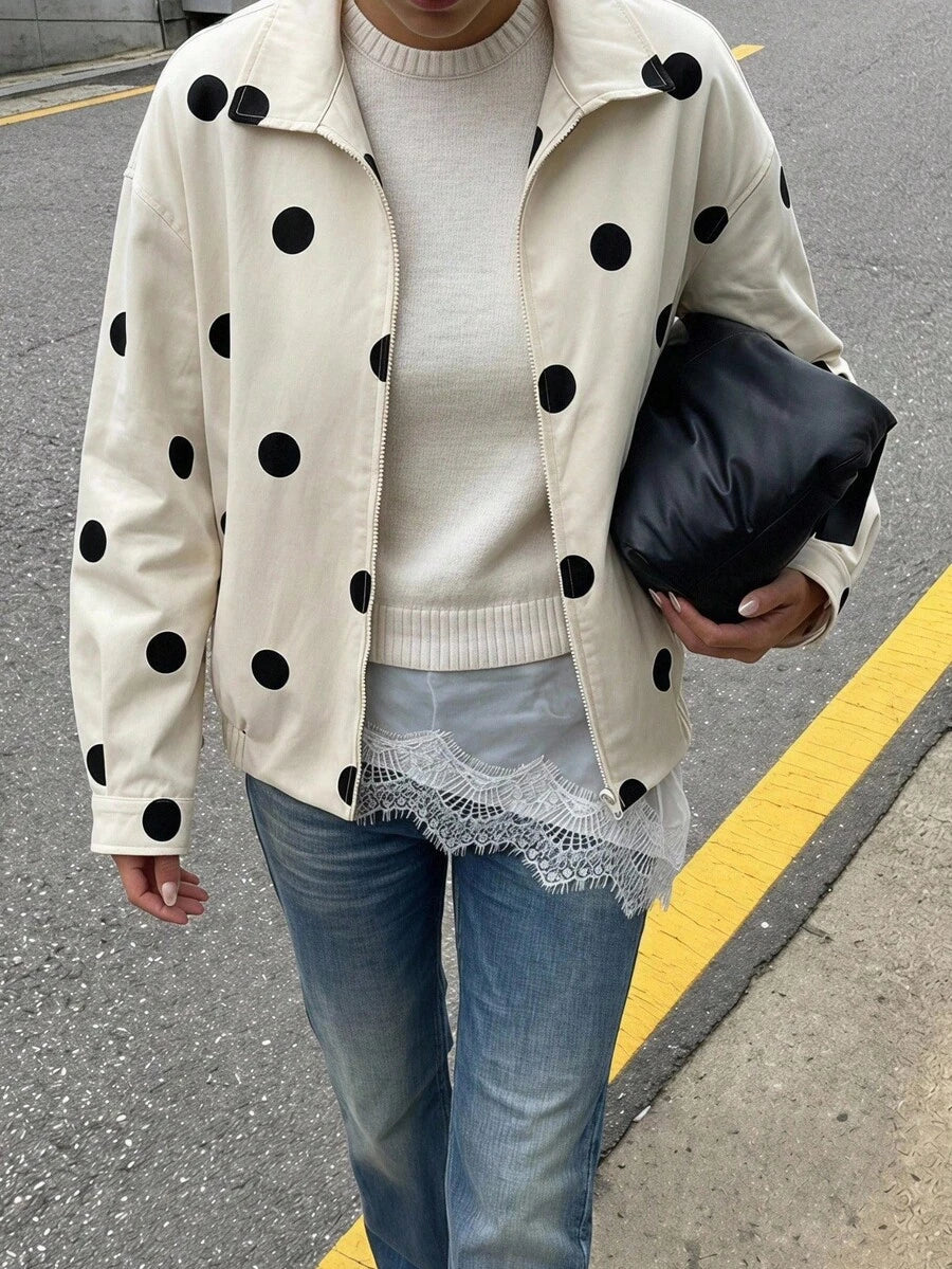 Sylvie Oversized Faux Leather Drop Shoulder Jacket - view 13