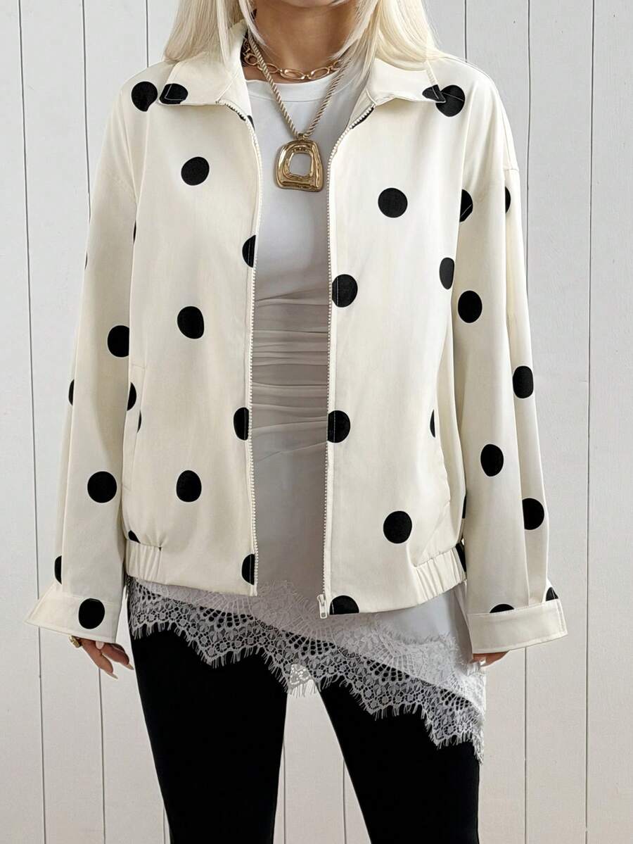 Sylvie Oversized Faux Leather Drop Shoulder Jacket - view 14