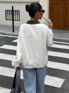 Sylvie Oversized Faux Leather Drop Shoulder Jacket - view 18