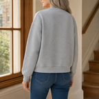 Edie Geometric Quilted Bomber Jacket - view 2